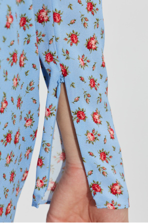 Dolce & Gabbana Vestido de seda con estampado floral