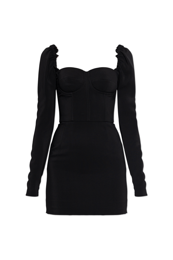 Dolce & Gabbana Vestido curto de manga comprida