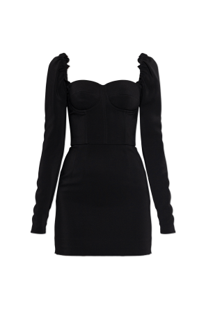 Kurzes Kleid mit langen Ärmeln