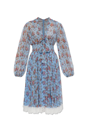 Vestido de seda con estampado floral
