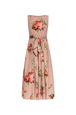 Floral motif dress