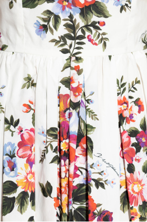 Dolce & Gabbana Vestido de algodón con estampado floral