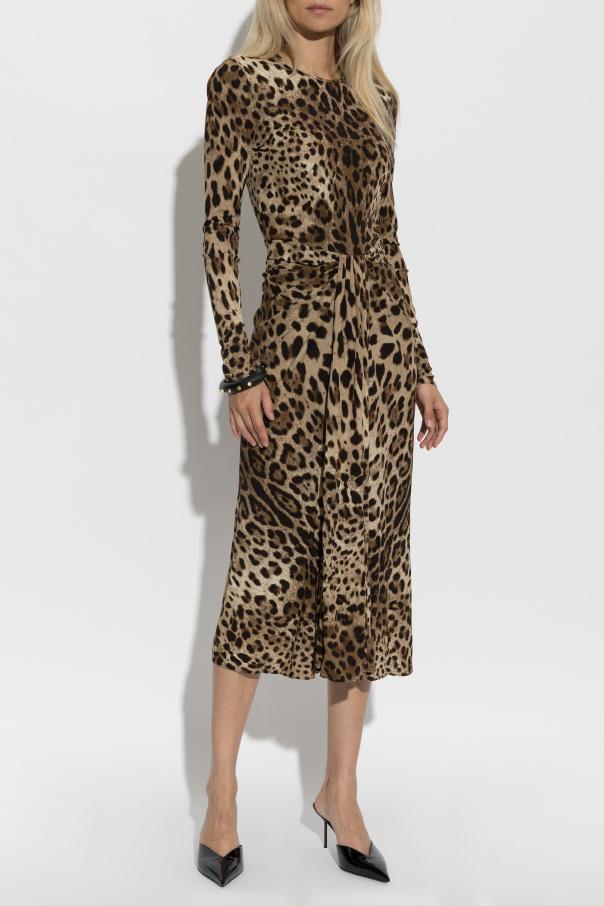 Dolce & Gabbana Vestido com padrão animal