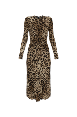Vestido con estampado animal