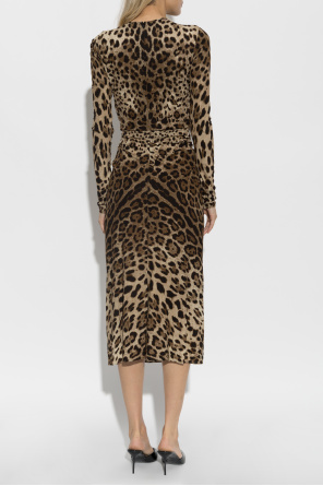 Dolce & Gabbana Vestido com padrão animal