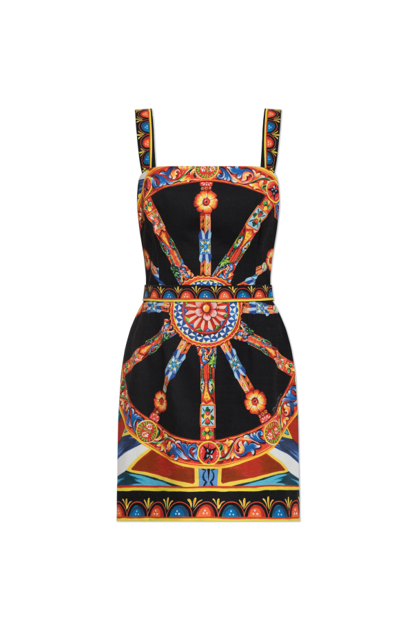 Dress with 'Carretto' print od Dolce & Gabbana