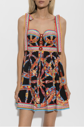 Dolce & Gabbana Cotton dress with 'Carretto' print