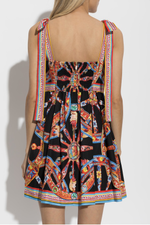 Dolce & Gabbana Cotton dress with 'Carretto' print