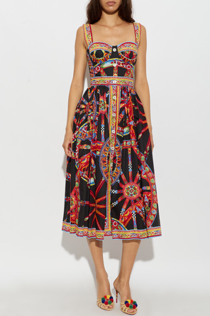 Dolce & Gabbana Sukienka z nadrukiem `Carretto`