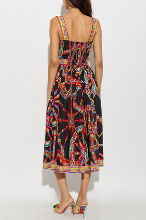 Dolce & Gabbana Sukienka z nadrukiem `Carretto`