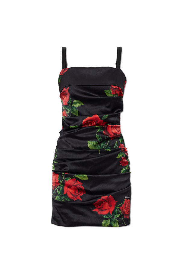 Silk dress with floral motif od Dolce & Gabbana