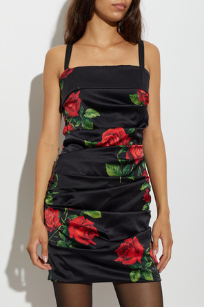 Dolce & Gabbana Silk dress with floral motif
