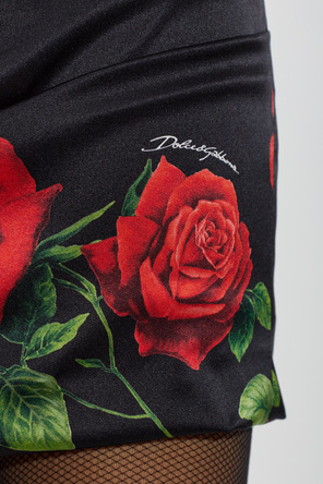 Dolce & Gabbana Silk dress with floral motif