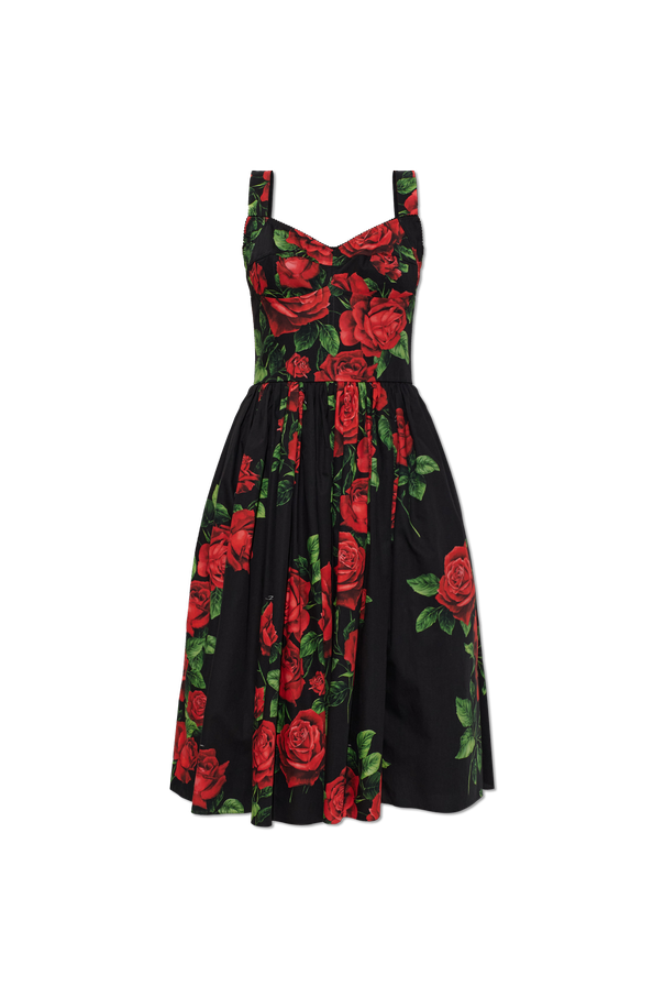 Cotton dress with floral motif od Dolce & Gabbana