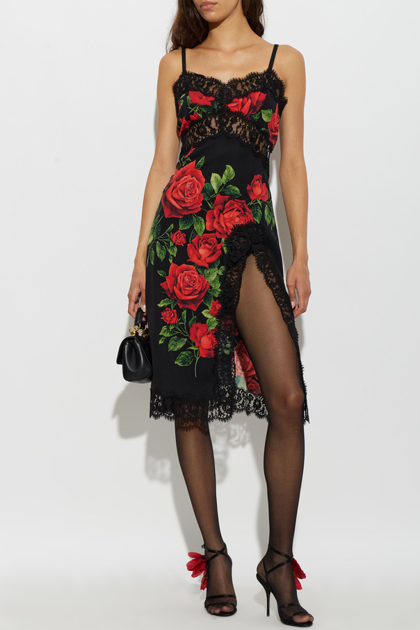 Dolce & Gabbana Sukienka z motywem kwiatowym