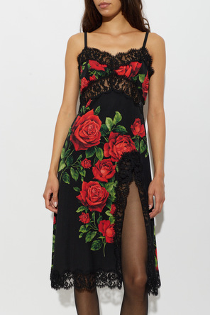 Dolce & Gabbana Sukienka z motywem kwiatowym