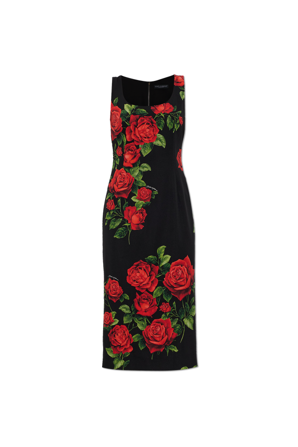 Silk dress with floral motif od Dolce & Gabbana