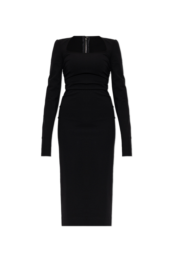 Dolce & Gabbana Ruched Midi Dress