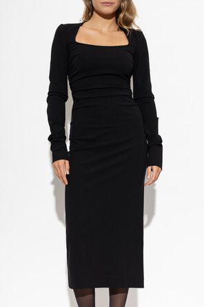 Dolce & Gabbana Ruched Midi Dress