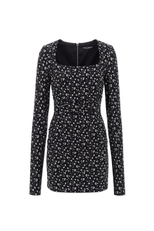 Floral silk mini dress od Dolce & Gabbana