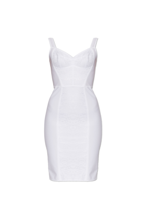 Dress with lace insert