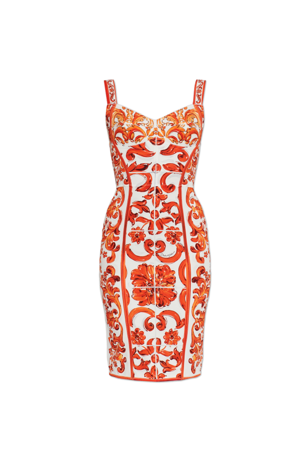 Dress with 'Majolica' print od Dolce & Gabbana