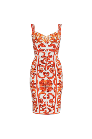 Vestido con estampado "Majolica"