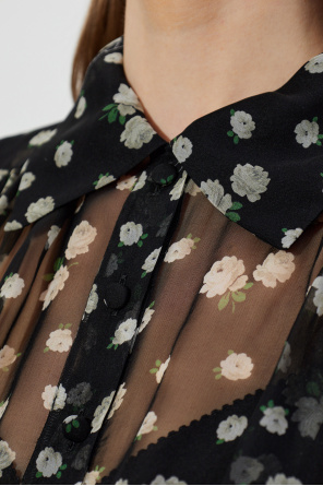 Dolce & Gabbana Vestido de seda con estampado floral