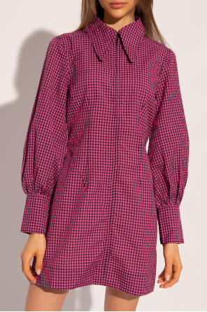 Ganni Checked peace dress