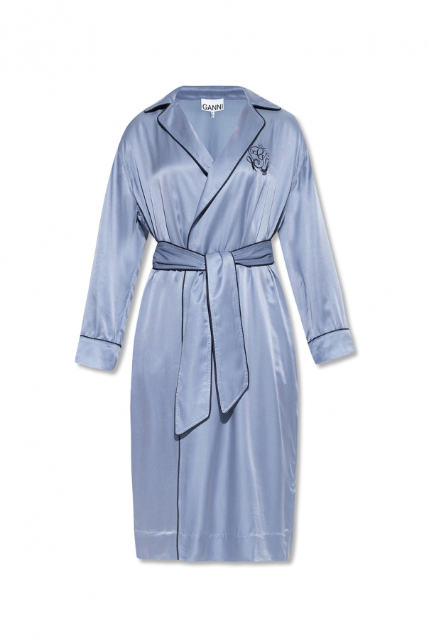 Ganni Bathrobe with logo