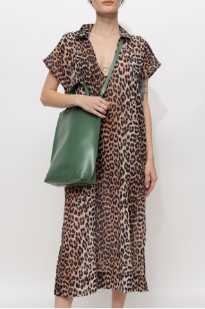 Ganni the andamane giraffe print dress item