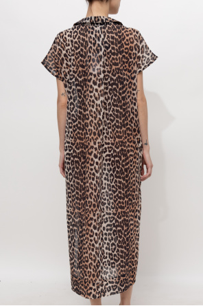 Ganni the andamane giraffe print dress item