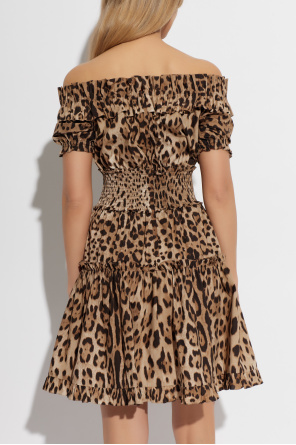 Dolce & Gabbana Vestido con estampado animal