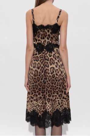 Dolce & Gabbana Vestido con estampado animal