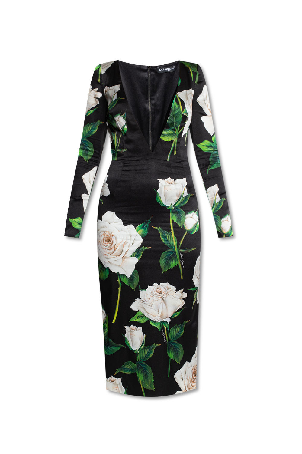 Dolce & Gabbana Silk dress with floral motif