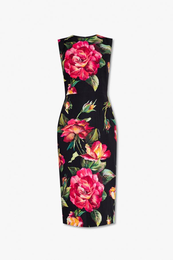 Dolce & Gabbana leopard print holdall Sleeveless dress