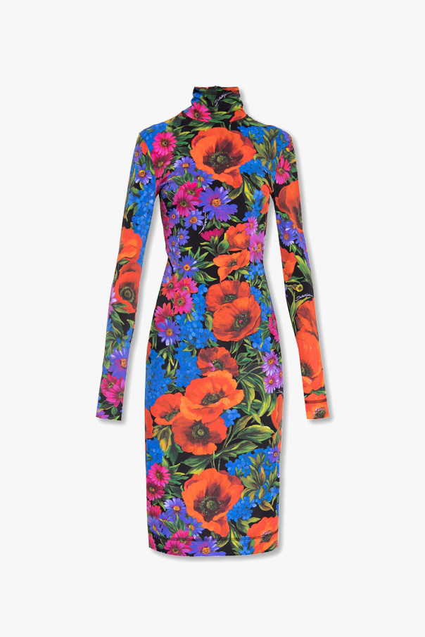 Dolce & Gabbana Kids drawstring-fastening shorts Dress with floral motif