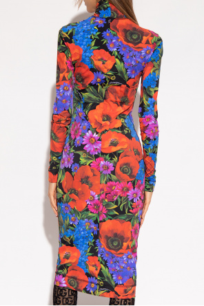 Dolce & Gabbana Kids drawstring-fastening shorts Dress with floral motif