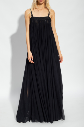 Dolce & Gabbana Długa plisowana sukienka