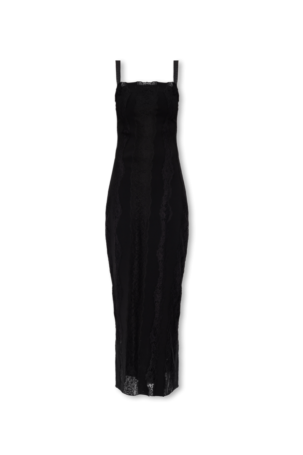 Dolce & Gabbana Sukienka z koronkowym wykończeniem