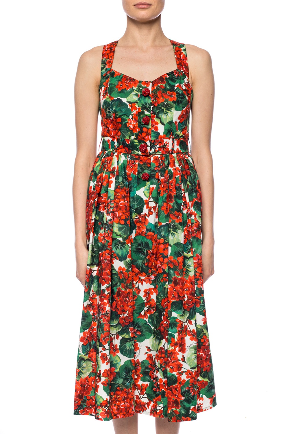 Multicolour Floral-printed dress Dolce & Gabbana - Vitkac France