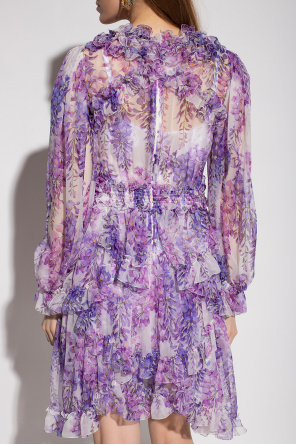 dolce floral-print & Gabbana Kids classic two piece suit Dress with floral motif