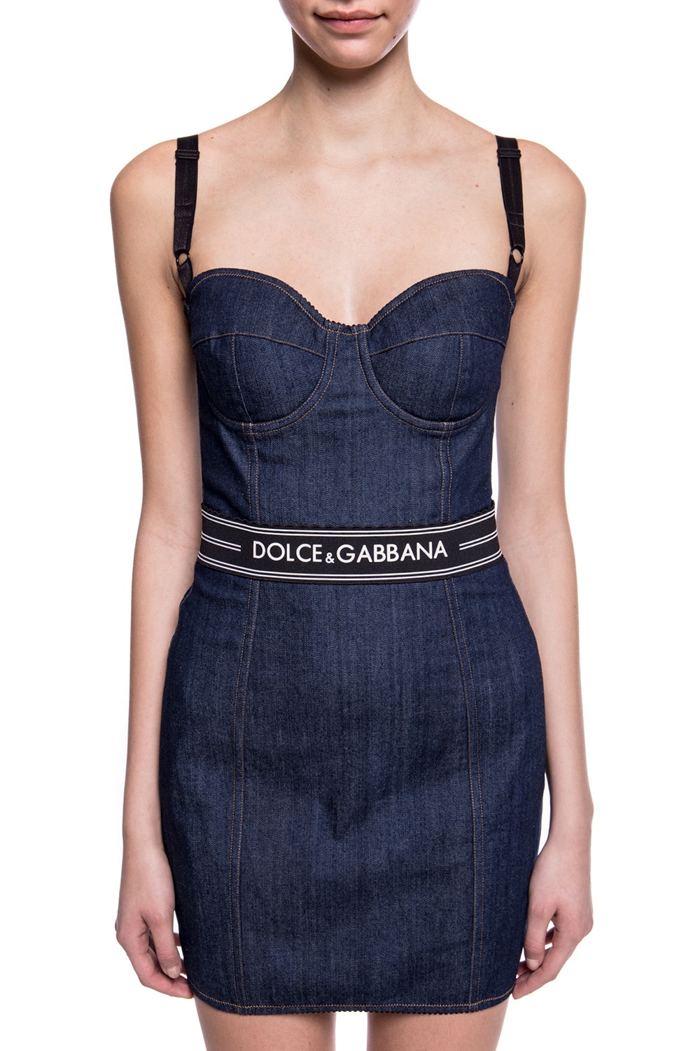 Denim corset dress Dolce \u0026 Gabbana 