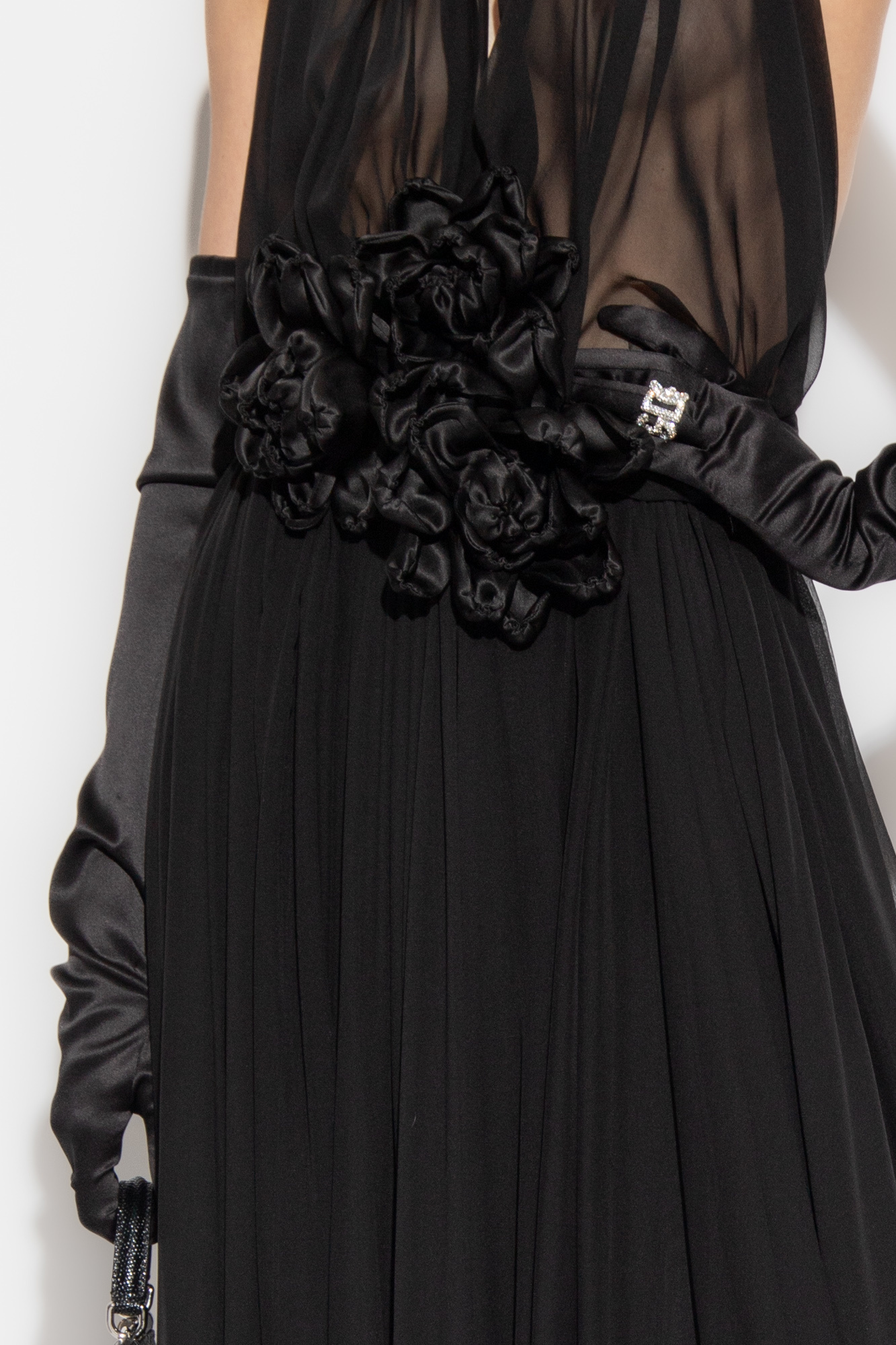 silk Black in - Gabbana Dress Germany chiffon Vitkac Dolce &