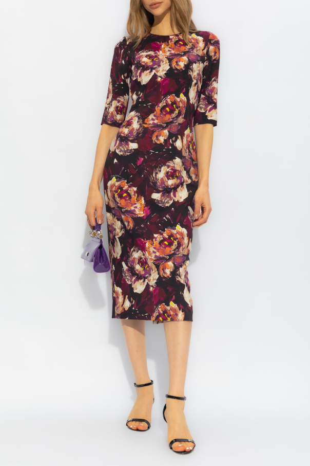 Dolce & Gabbana Sukienka z motywem kwiatowym
