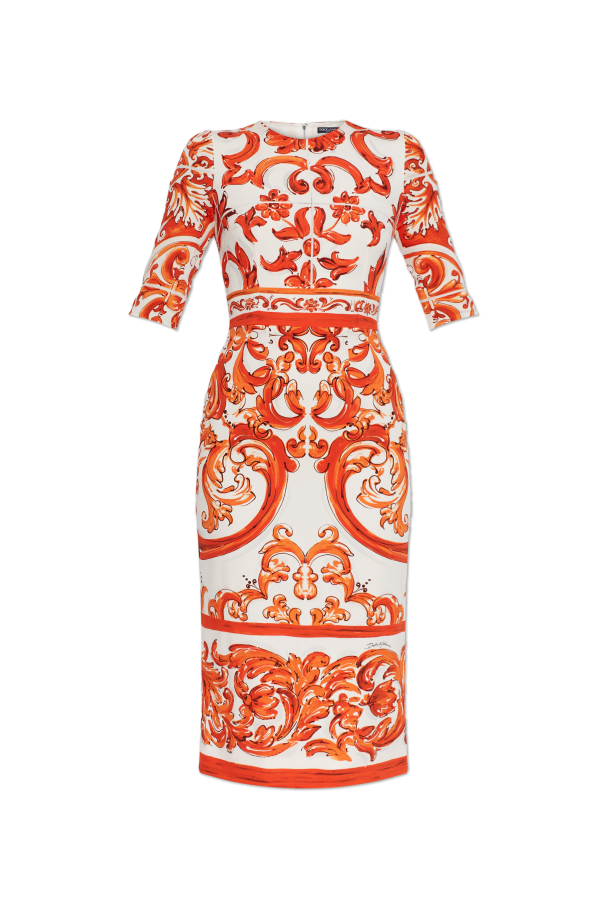 Silk dress with 