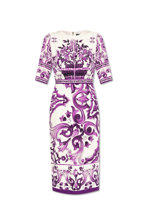 Dress with "Majolica" print od Dolce & Gabbana