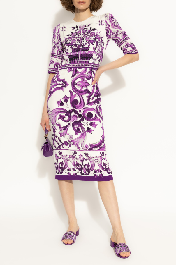 Dolce & Gabbana Kleid mit Print „Majolica“