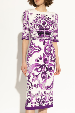 Dolce & Gabbana Kleid mit Print „Majolica“