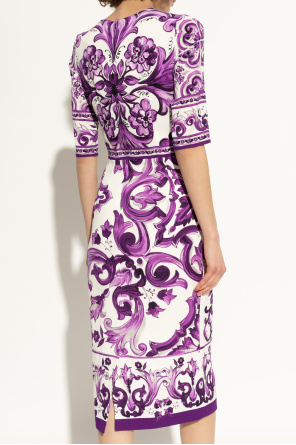 Dolce & Gabbana Kleid mit Print „Majolica“